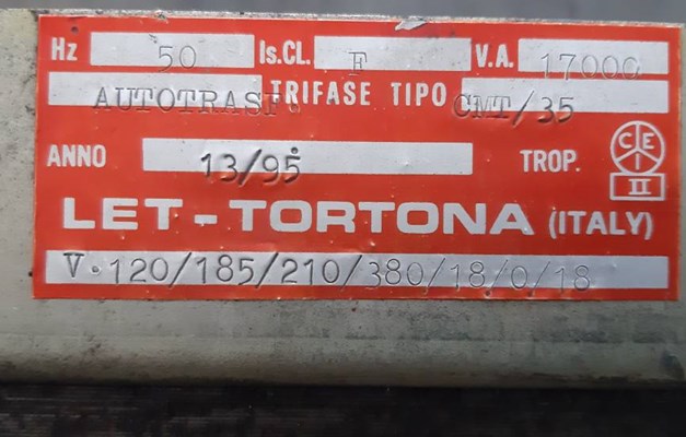 TRASFORMATORI VARI USATI
